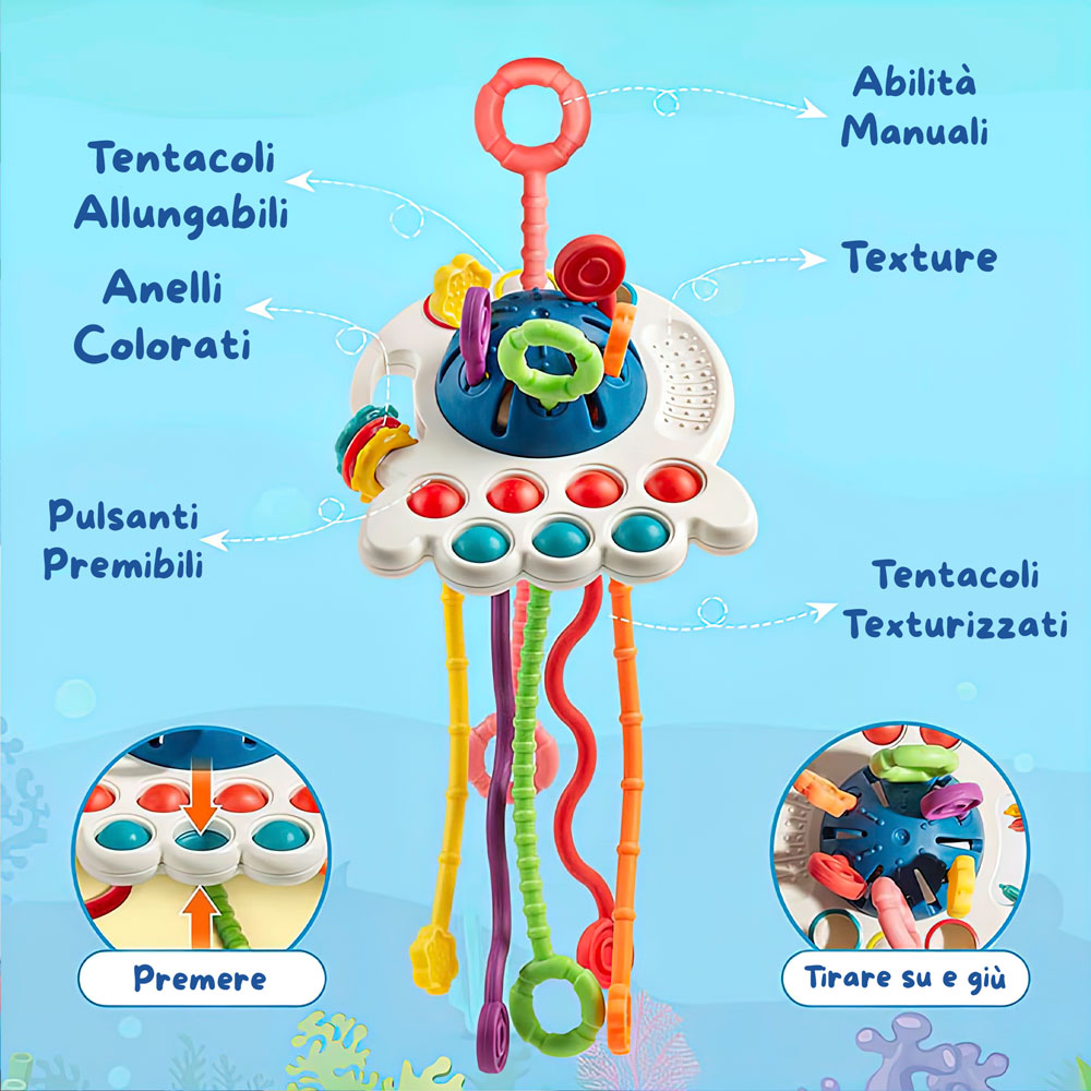 TinyTots™ - Otto il Tentacolotto Gioco Educativo Sensoriale Montessori